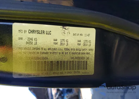 2008 Dodge Charger z USA, uszkodzony, nr VIN 2B3KA43G88H198454